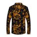 Spring And Autumn Plus Size Men's Trendy Pattern Long Sleeve Shirt Thin Fashion Slim Fit Long Sleeve Shirt Trendy Men_viptrois.com