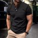 New Sports Muscle Men's T-shirt Slim Fit American Stand Up Neck Now Available_viptrois.com