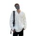 White V-neck Sweater Fashion Three-dimensional Fried Dough Twists Knitwear Fashion Niche Loose Sweater_viptrois.com