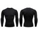 Men's Clothing of men's fitness clothing sports tight long sleeve quick-drying breathable stretch running T-shirt compression cycling clothing_viptrois.com