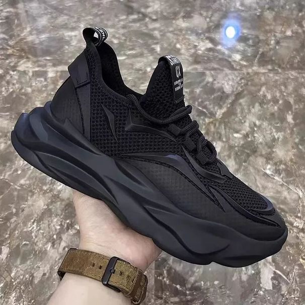 Men's Shoes Large Size Black Martin Boots Men's British Style Work Boots Outdoor Trendy Shoes Mid Cut Leather Boots Men's Autumn Leisure_viptrois.com