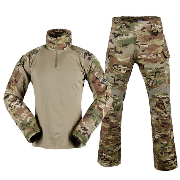 Men's Clothing Fronter splash proof G3 frog suit suit elastic breathable outdoor tactical training long sleeved camouflage training suit_viptrois.com