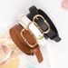 New fashionable and versatile women's belt, high-end alloy pin buckle imitation leather belt, women's decorative jeans thin belt_viptrois.com