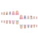 Beauty & Health Smudged Sweet Cool Glitter Rhinestone Texture Heart Wearable Nail Duckbill Medium False Nails_viptrois.com
