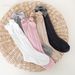 New Summer Baby Knee High Socks Kids Girls Bow Long Sock Soft Cotton Mesh Breathable Children Hollow Out Socken For 0-7Years_viptrois.com