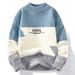 Pure Men's Classic Fashion High Collar For Teenagers, Warm Mink Velvet Casual Base Knitted Sweater_viptrois.com