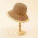 Summer New Style Straw Hat For Women Small Fresh Braided Fisherman Hat Fur Brim Sun Hat Sun Protection Hat Korean Style Trend_viptrois.com