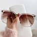 Popular Fashion D Shaped Sunglasses For Women, Street Photography, Travel, Sun Visor, Multi Color Sunglasses_viptrois.com