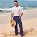 "Men's High-Waist Wide-Leg Pants – Hidden Pockets For Urban Explorers & Midnight Strollers"_viptrois.com