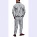 Men's Casual Loose Fit Jacket & Pants Set - Breathable Comfortable Trendy Outfit For Sports & Daily Wear (Black, Gray, Army Green, Navy, Dark Gray)_viptrois.com