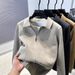 Men's Jacquard Knit Cardigan – Stylish Zipper Pocket Sweater Coat (Beige/Brown/Grey/Black, Sizes M-3XL)_viptrois.com