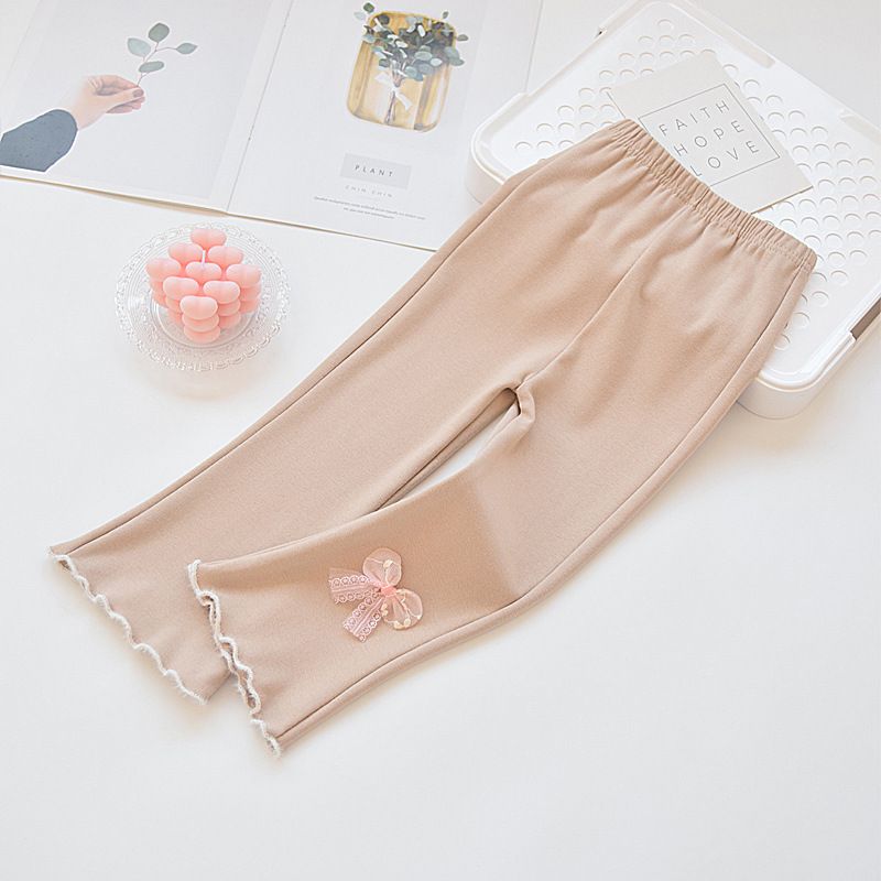 Young Girls Clothing Spring And Autumn Girls Bell Bottom Pants Children's Pants Outer Wear New Style Princess Style Student Casual Trousers_viptrois.com