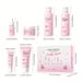 LAIKOU Sakura Box 6pcs Skincare Set, Gentle Formula Serum 0.59 Moisturizer 0.88oz, Eye Cream 0.53oz, Toner Pores_viptrois.com