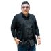Men's Clothing Plus Size Two Piece Sweater Cardigan Fat Guy Long Sleeved T Shirt Shirt Collar Lapel Jacket_viptrois.com