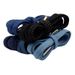 LACES Black Blue Flat Retro Chic Polyester Denim Shoes With Metal LACES Headband_viptrois.com
