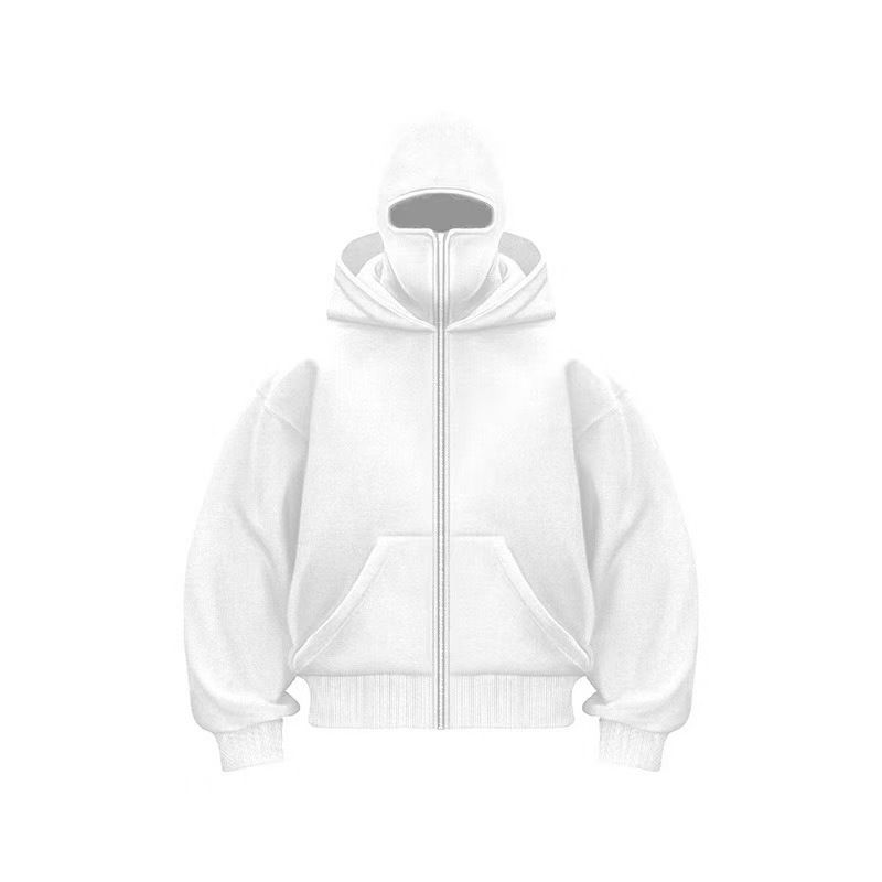 Men's Clothing Velvet Double Hood Unique Design Hooded Sweatshirt Autumn And Winter New Men And Women Same Style Loose Y2K Sweatshirt_viptrois.com