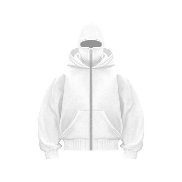 Men's Clothing Velvet Double Hood Unique Design Hooded Sweatshirt Autumn And Winter New Men And Women Same Style Loose Y2K Sweatshirt_viptrois.com