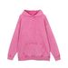 Heavyweight 370g Washed Vintage Hoodie For Men & Women - Retro Oversized Unisex Pullover Sweatshirt With Fleece Lining (Black/Gray/Rose/Purple/Brown)_viptrois.com