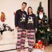 Christmas Letter Snowflake Fawn Christmas Family dress printed homewear pajamas_viptrois.com