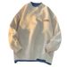 Loom Loom Two-Piece For Men, Youth Round Neck Loose Pullover Knitwear, Autumn Thickened Casual Stylish Base Layer Sweater_viptrois.com