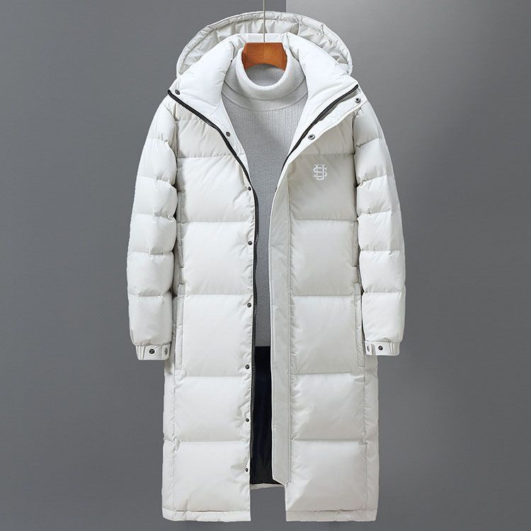 Men's Clothing Men's Fashion Brand Long Thick Hooded Boutique US Embroidery Cold Resistant Trendy Men And Women's Same Style Jacket_viptrois.com
