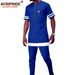 Men's clothing African ethnic solid color cotton men's casual jacket + pants_viptrois.com