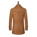 Autumn And Winter Double-Layer Collar Coat, Thick Collar, Medium Long Woolen Windbreaker, Men's Coat_viptrois.com