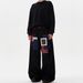 Men's Clothing Small Design Sense Spring And Autumn New Plaid Patch Design Jeans Men And Women Loose Wide Leg Straight Trousers Trend_viptrois.com