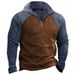 Pulse 2025 European And American Cross-Border Trade Autumn Winter New Men's Open Chest Stand Collar 3D Printed High Neck_viptrois.com