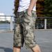 Summer Cotton Pants Men, Men's Camouflage Cargo Capri Pants, Plus Size Casual Mid-Length Sports Shorts For Men_viptrois.com