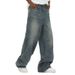 Men's Clothing High Street Loose Straight Wide Leg Casual Pants_viptrois.com