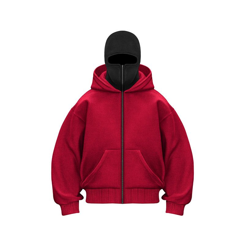 Unisex Y2K Hoodie With Double Hood & Fleece Lining - Trendy Oversized Streetwear For Men & Women (White, Gray, Black, Red)_viptrois.com