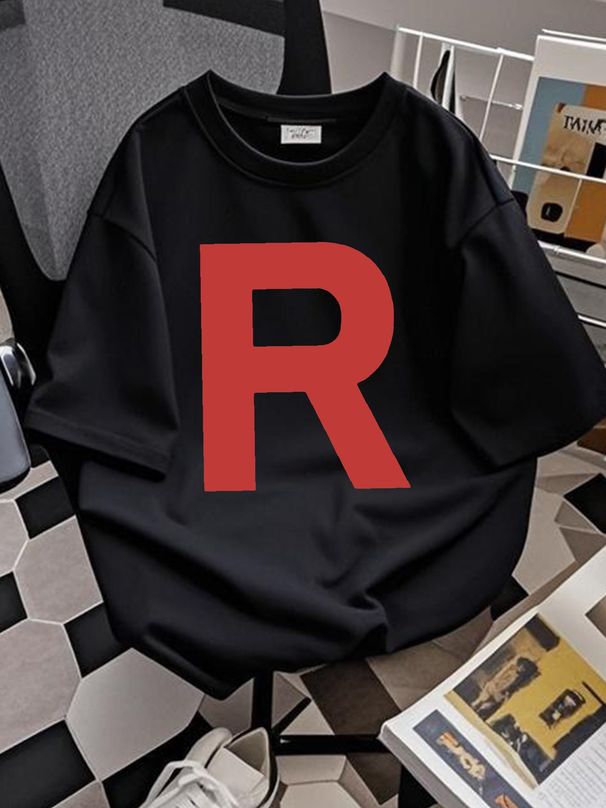 Team Rocket Inspired T Shirt Costume Adult Halloween For Men White 3X Large Vintage Washed Stylish Stretched Graphic Breathable Streetwear Unisex_viptrois.com