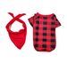 Christmas family suit Family suit Europe and the United States deer head print homewear plaid two-piece pajamas_viptrois.com