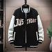 Men's Vintage Baseball Jacket - Lightweight & Durable Polyester Coat, Streetwear Fashion For Casual Wear, S-3XL Sizes_viptrois.com