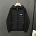 Men's Clothing Men's Clothing 25 New Solid Color Splicing Hooded Cotton Jacket Zhangzai 03 Style Light And Comfortable Casual Light Cotton Jacket_viptrois.com