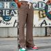 Men's High-Street Paisley Print Joggers - Oversized West Coast Style Hip Hop Trousers With Drawstring Loose Fit Straight Leg For Casual Streetwear_viptrois.com