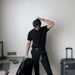 boy American Retro Heavyweight Short Sleeve T-Sh Men Polo Mature And Stable Tight Cuff Fitness Sports Tough Guy Henley_viptrois.com