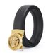 Belt men's alloy cowhide automatic rotating buckle belt for young and middle-aged casual versatile pants belt manufacturer wholesale direct sales_viptrois.com