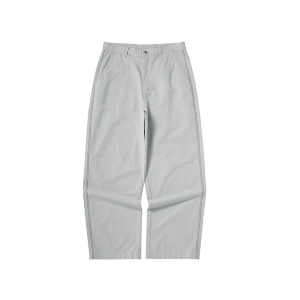 Men's Washed Cotton Work Pants – Aztec Dye Cargo Trousers With Rivet Details, Straight-Leg Vintage Streetwear Pants For Casual Wear_viptrois.com