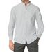 Autumn Cross Border Men's Light Luxury Striped Long Sleeve Shirt Light Mature Casual Business Bottoming Shirt_viptrois.com