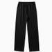 "Men's Winter White Striped Print Joggers - Loose Fit Straight Leg Sweatpants With Stylish Design, Unisex Casual Pants_viptrois.com