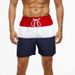 Men's Clothing Summer Quick Drying Beach Shorts Men's Gradient Striped Shorts_viptrois.com