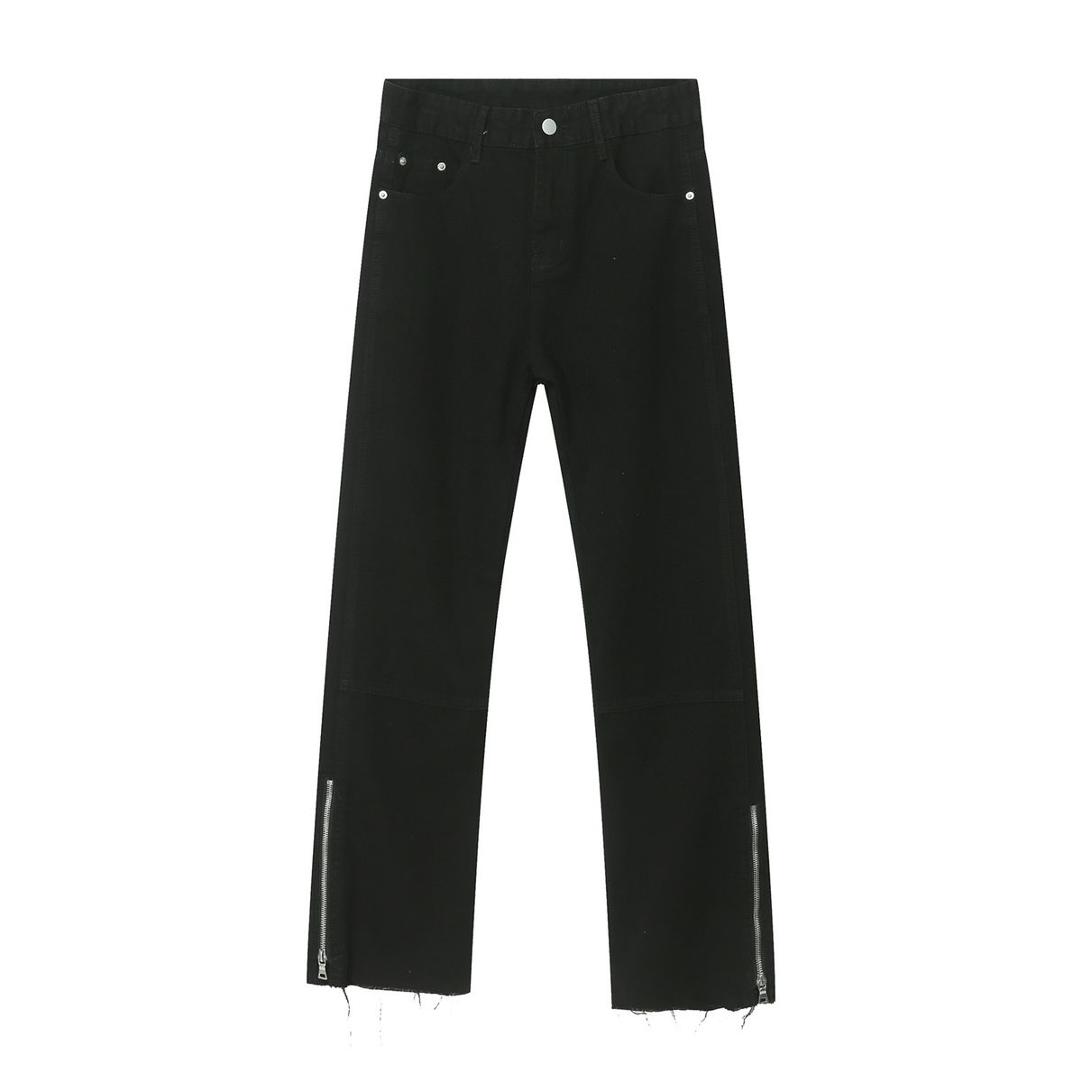 Men's Clothing | New Products for All Seasons Casual Slim Straight Medium High Waist Denim Pants_viptrois.com