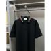 European Station Summer New Style Collar Embroidered Little Bee Polo Shirt Men And Women Business Commuting Pocket Short_viptrois.com