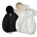 Spring And Autumn New Cardigan Sweater Hooded Jacket Zipper Men's Trendy Ins Top Jacket White_viptrois.com