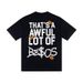 Street Fashion Fun Letter Print Front And Back Design Short-Sleeve Top_viptrois.com