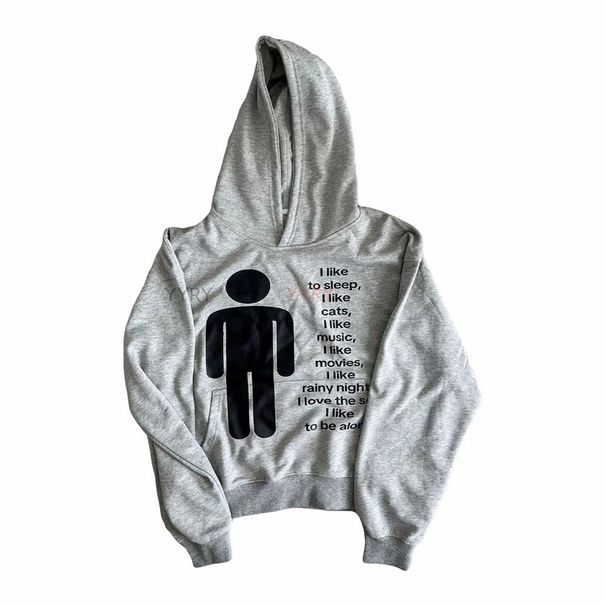 Gothic Print Hooded Sweatshirt | Y2k Retro Streetwear Pullover | Unisex Oversized Long Sleeve Top With Pockets_viptrois.com