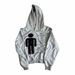 Gothic Print Hooded Sweatshirt | Y2k Retro Streetwear Pullover | Unisex Oversized Long Sleeve Top With Pockets_viptrois.com