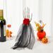 Halloween Funny Gothic Halloween Hair Clip - Dark Skeleton Headband With Blood Stains, Handmade Net Veil Hair Accessories For Cosplay And Party_viptrois.com